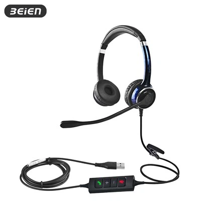 Auriculars USB amb cancel·lació de soroll amb micròfon per a PC