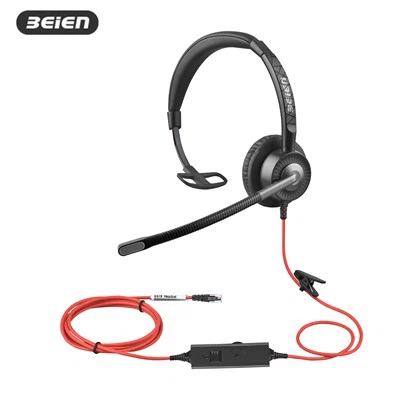 Auriculars de telèfon amb cable RJ9 amb micròfon
